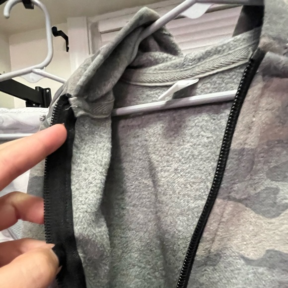 Two boys zip ups. Size 6-7 rain jacket and fleece lined zip up - Picture 2 of 3